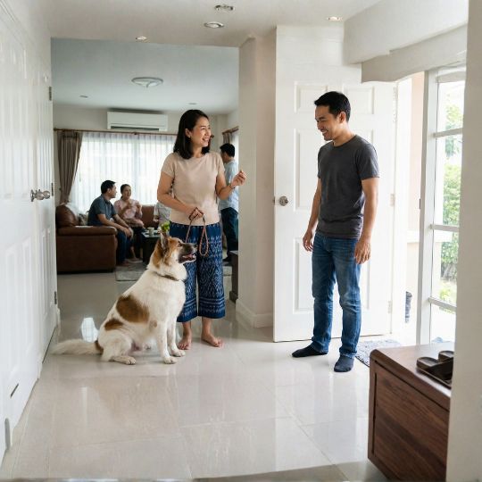 ฝึกสุนัขช่วงเทศกาล